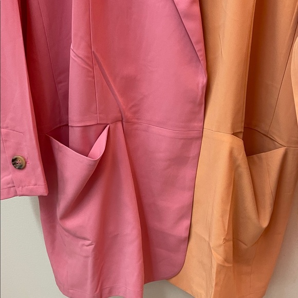 DAVI & DANI Two-Tone Pink and Orange Blazer - Picture 6 of 9